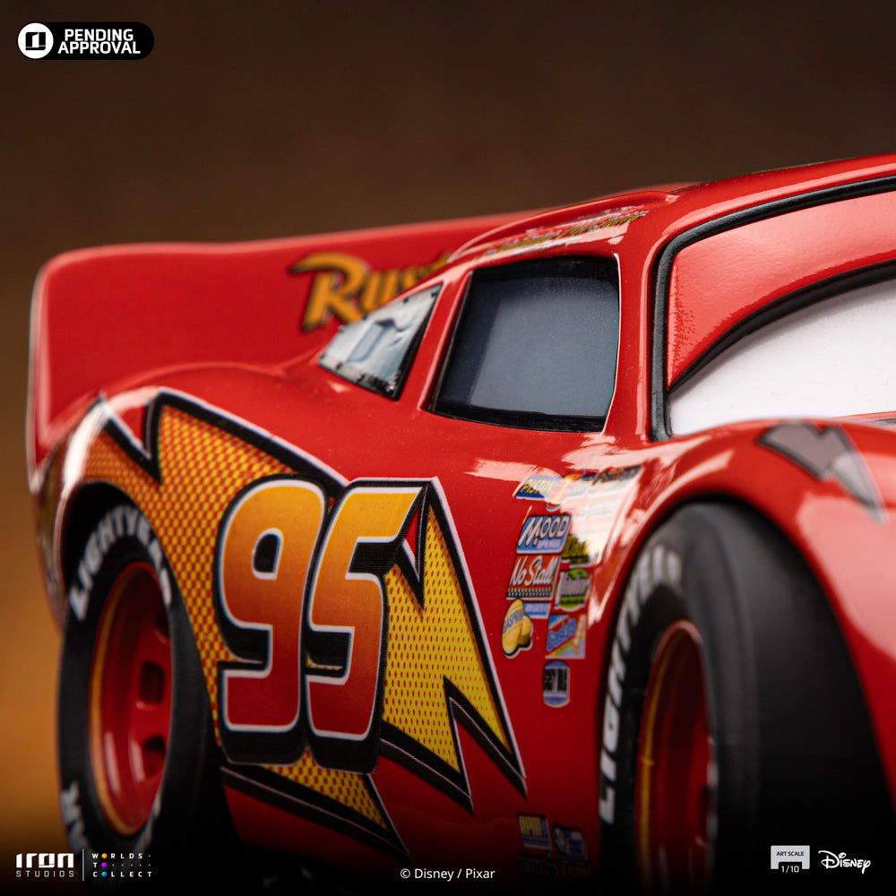 Estátua Relâmpago Mcqueen - Carros - Art Scale 1/10 - Iron Studios