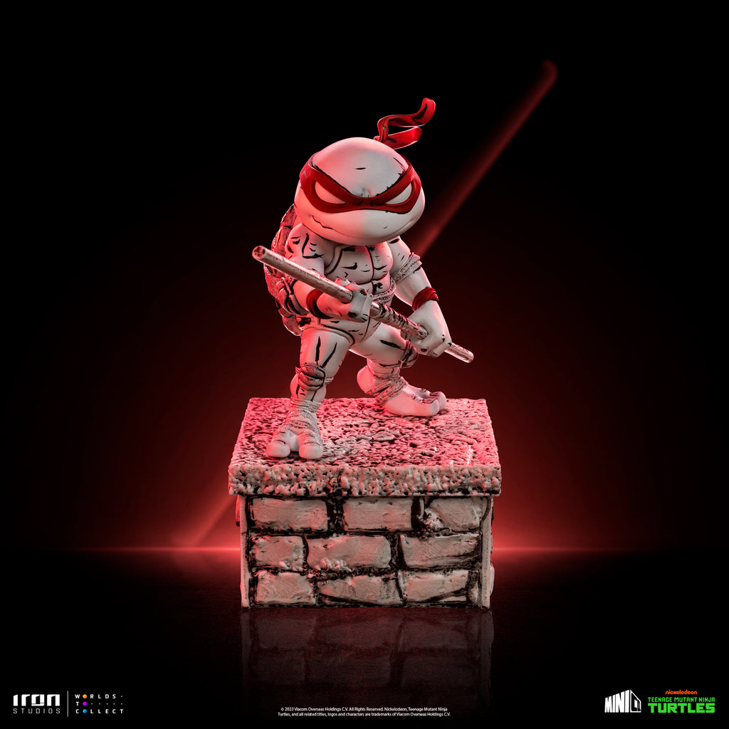 Estátua Donatello Comics  Black and White - TMNT - MiniCo - Iron Studios