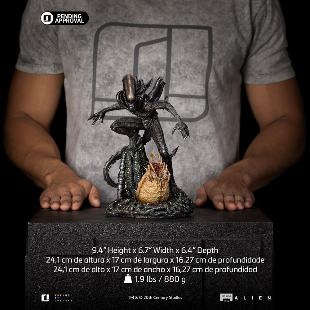 ALIEN XENOMORPH BIG CHAP 1/10 スケール Estátua Alien Big Chap - Alien - Art Scale 1/10 - Iron Studios