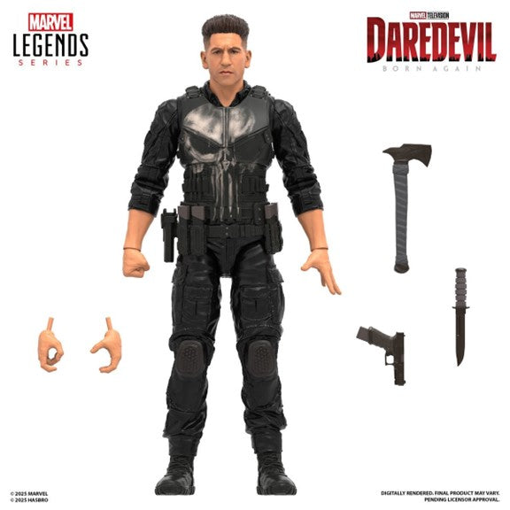 Figura Punisher - Daredevil Born Again- Marvel Legends - Hasbro