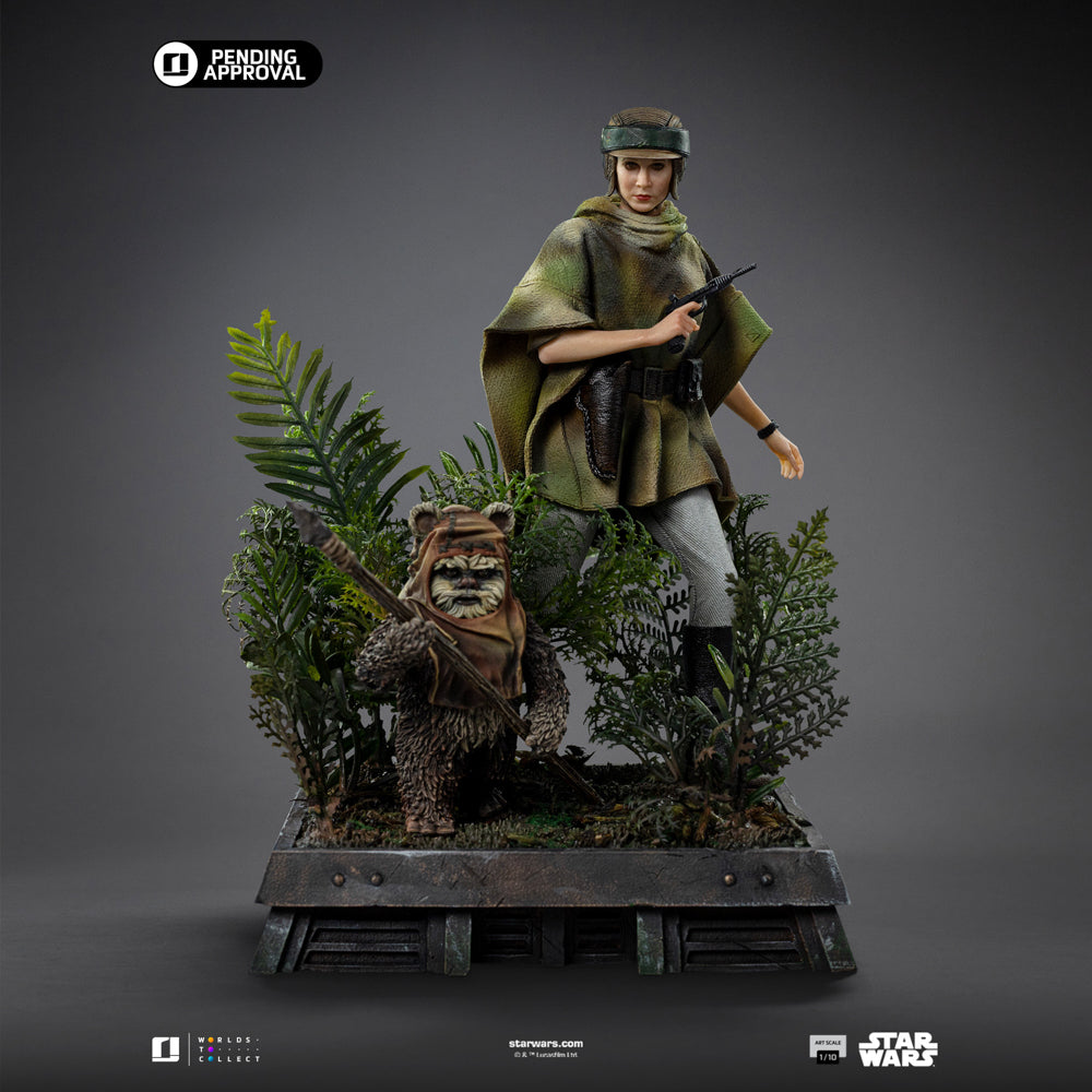 Estátua Leia and Wicket - Star Wars Episode VI - Art Scale 1/10 - Iron Studios