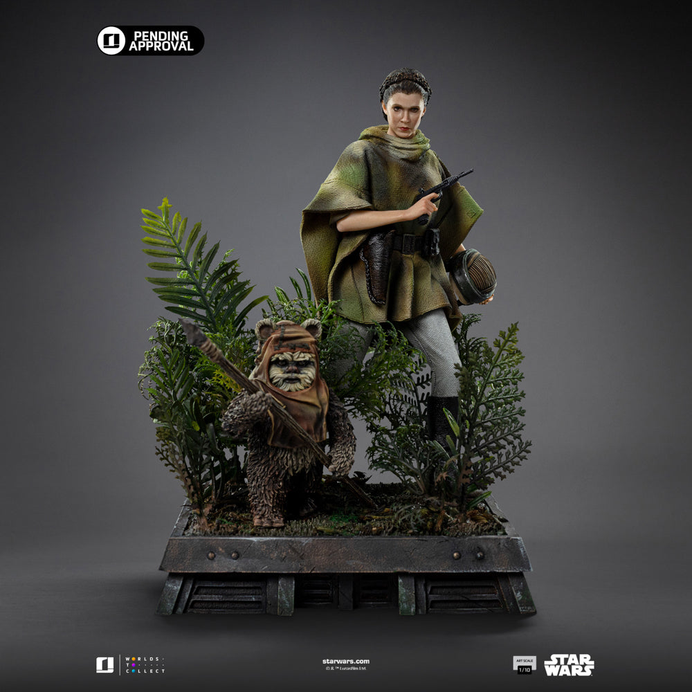 Estátua Leia and Wicket - Star Wars Episode VI - Art Scale 1/10 - Iron Studios