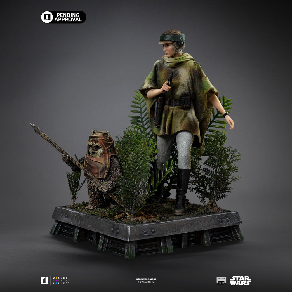 Estátua Leia and Wicket - Star Wars Episode VI - Art Scale 1/10 - Iron Studios