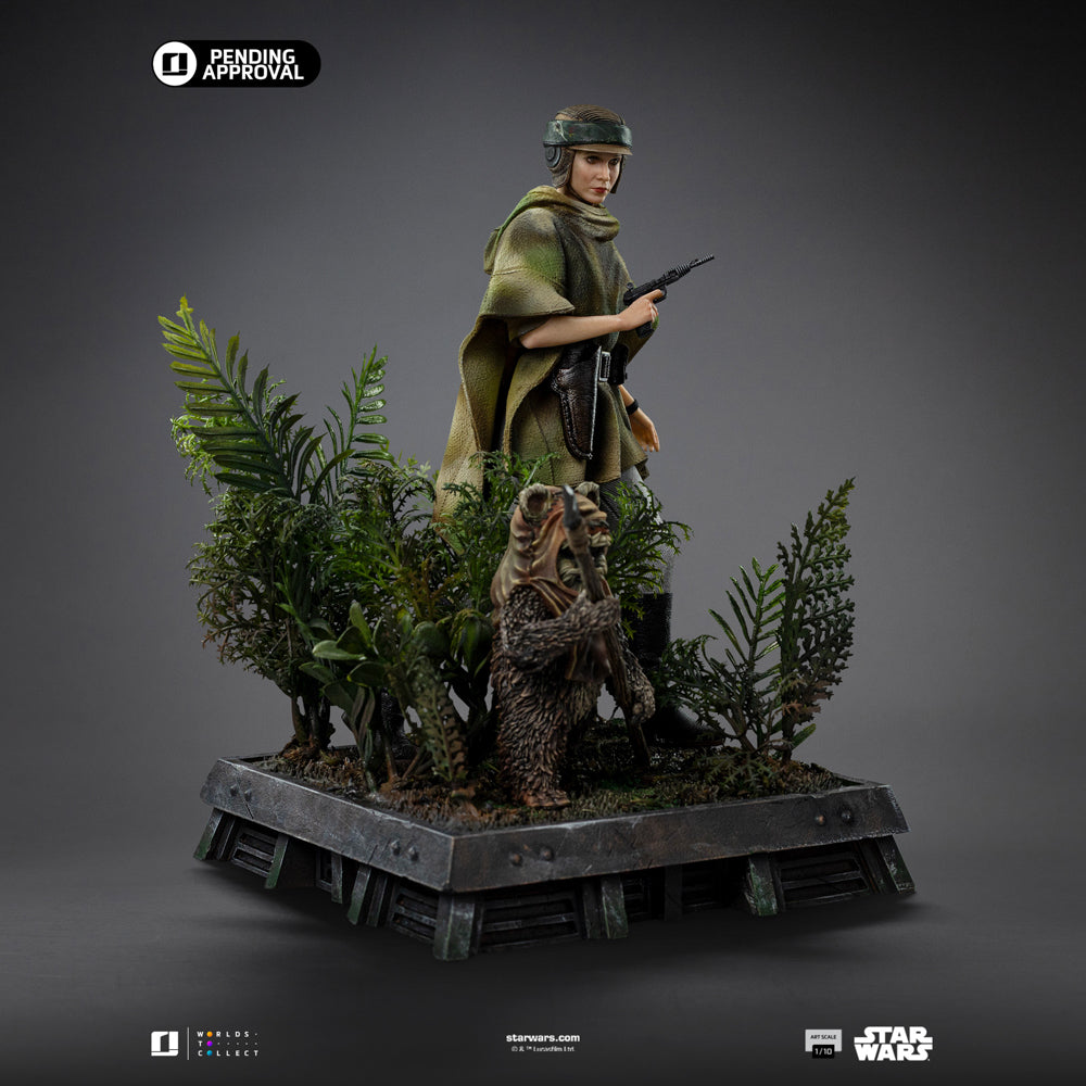 Estátua Leia and Wicket - Star Wars Episode VI - Art Scale 1/10 - Iron Studios