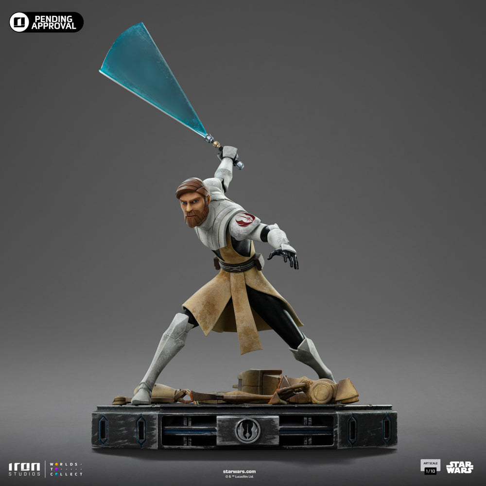 Estátua Obi-Wan Kenobi - Star Wars: Clone Wars - Art Scale 1/10 - Iron Studios