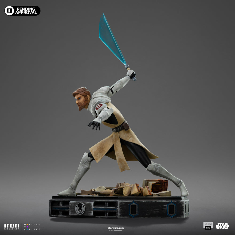 Estátua Obi-Wan Kenobi - Star Wars: Clone Wars - Art Scale 1/10 - Iron Studios