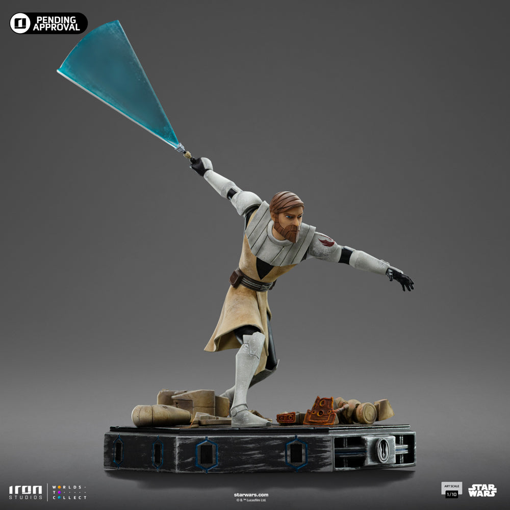 Estátua Obi-Wan Kenobi - Star Wars: Clone Wars - Art Scale 1/10 - Iron Studios