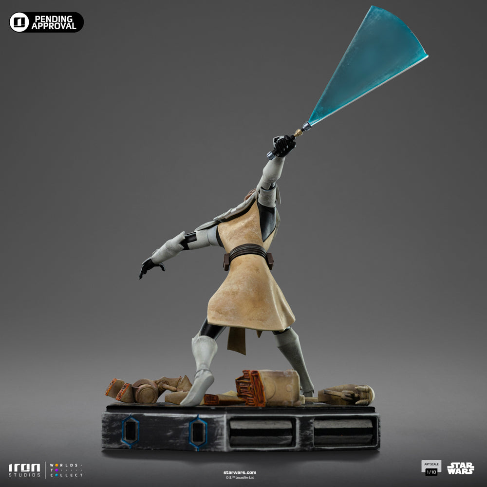 Estátua Obi-Wan Kenobi - Star Wars: Clone Wars - Art Scale 1/10 - Iron Studios