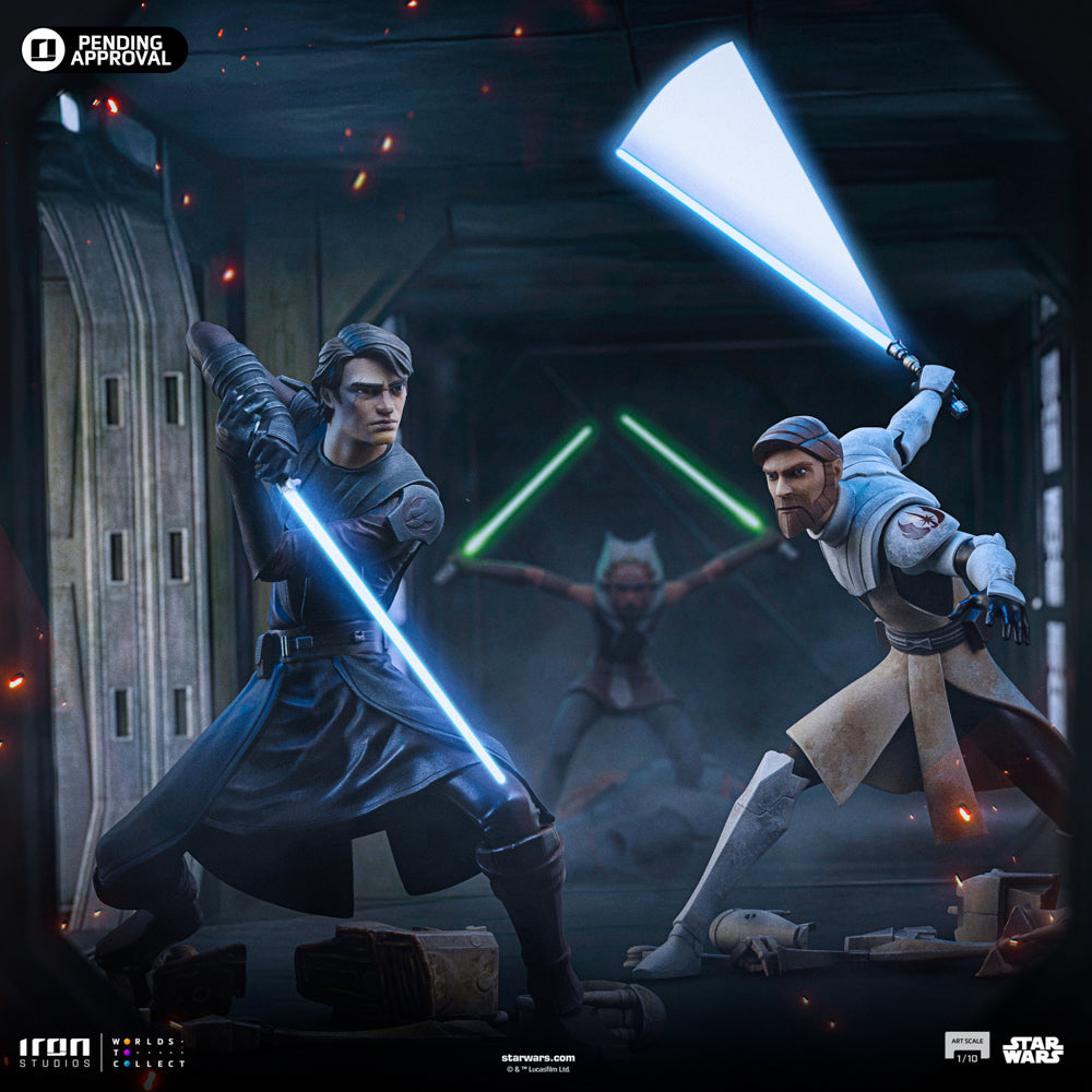 Estátua Obi-Wan Kenobi - Star Wars: Clone Wars - Art Scale 1/10 - Iron Studios