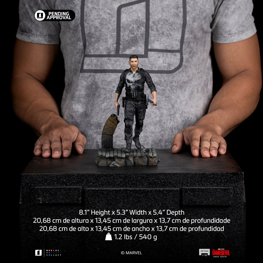 Estátua Punisher – Daredevil Born Again – Art Scale 1/10 – Iron Studios
