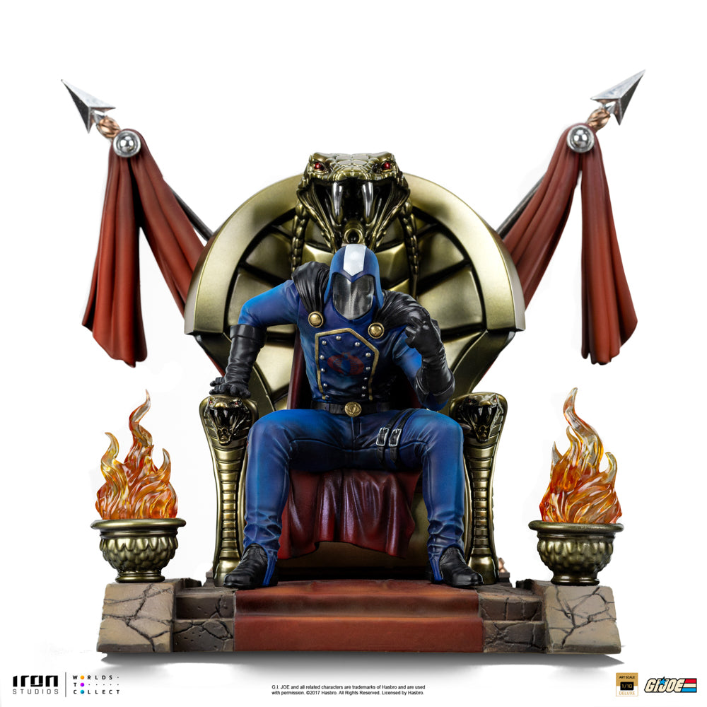 Estátua Cobra Commander - G.I Joe - Deluxe Art Scale 1/10 - Iron Studios