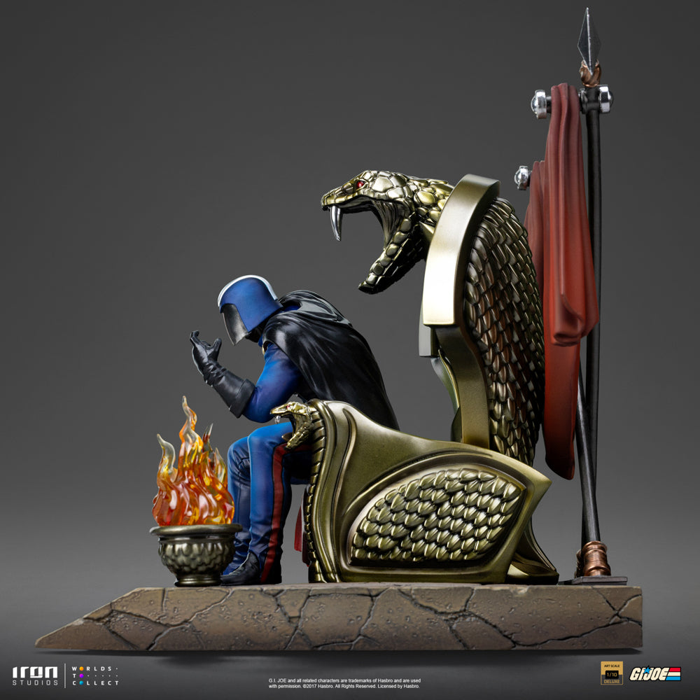 Estátua Cobra Commander - G.I Joe - Deluxe Art Scale 1/10 - Iron Studios