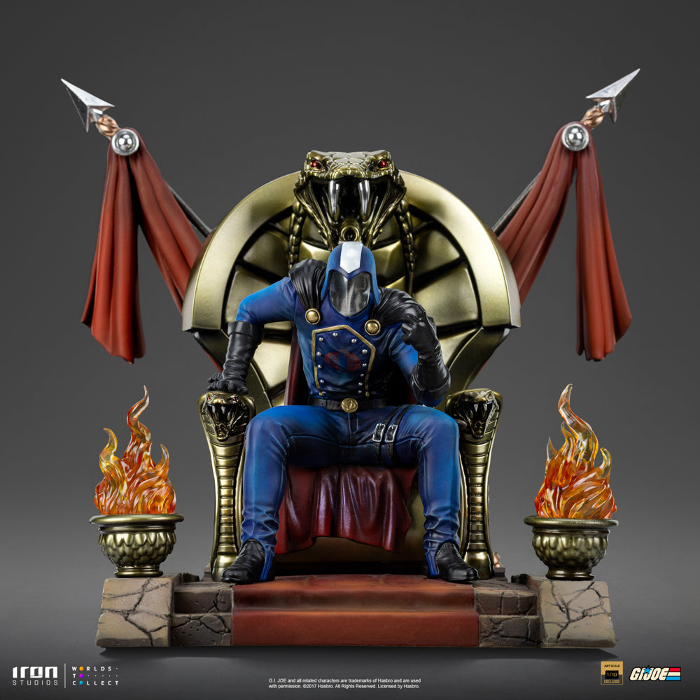 Estátua Cobra Commander - G.I Joe - Deluxe Art Scale 1/10 - Iron Studios
