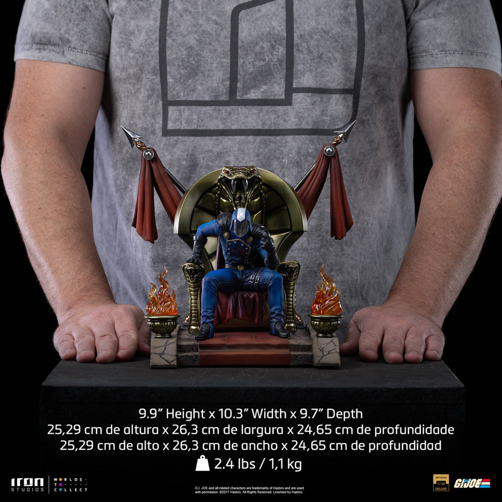Estátua Cobra Commander - G.I Joe - Deluxe Art Scale 1/10 - Iron Studios