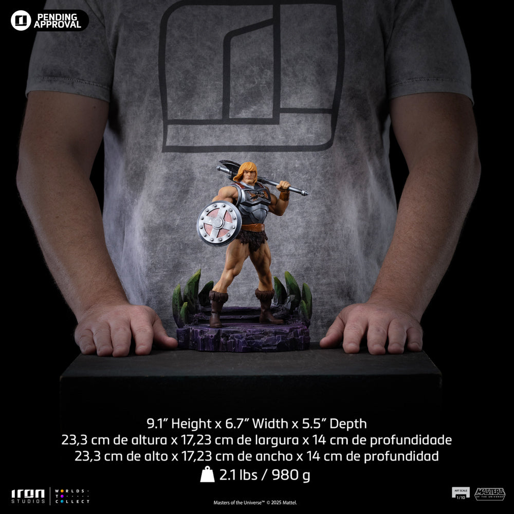 Estátua He-Man (Battle Armor Version) - Masters of the Universe - Art Scale 1/10 - Iron Studios