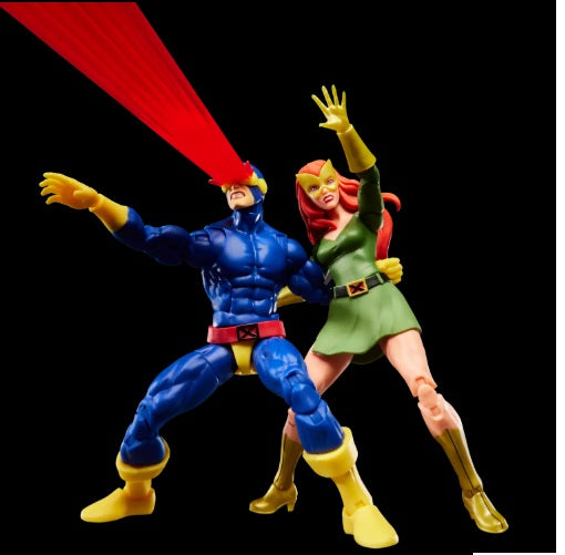 Figuras Jean & Ciclope  - X-Men ‘97 - Marvel Legends Series - Hasbro