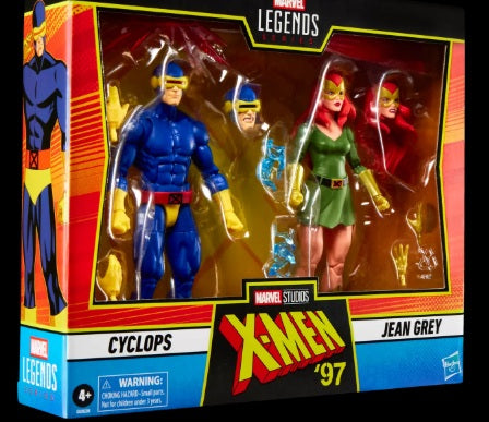 Figuras Jean & Ciclope  - X-Men ‘97 - Marvel Legends Series - Hasbro