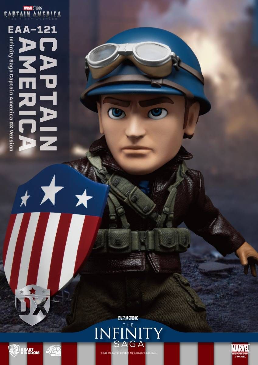 Figura Capitão América DX Version - Marvel - Egg Attack - Beast Kingdom