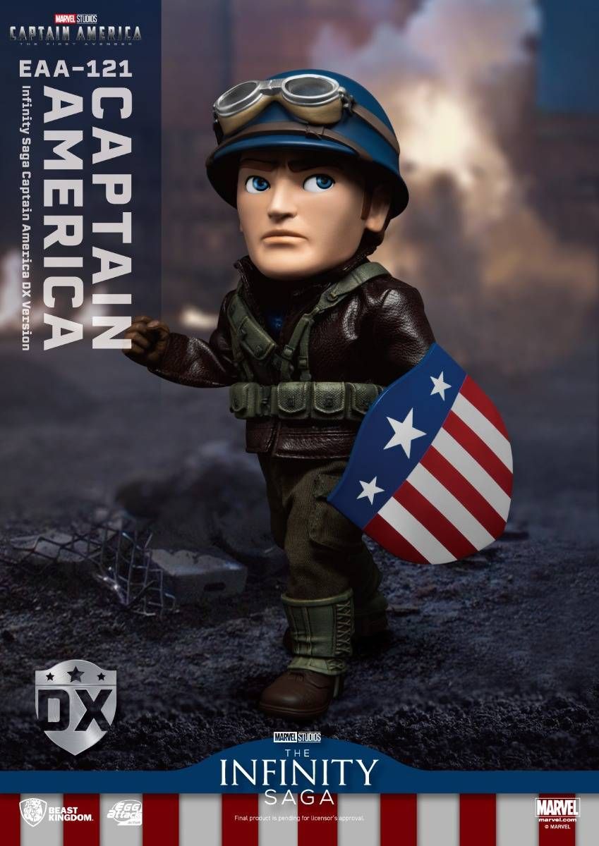 Figura Capitão América DX Version - Marvel - Egg Attack - Beast Kingdom