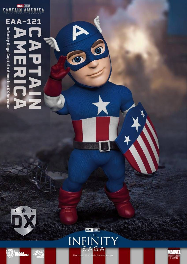 Figura Capitão América DX Version - Marvel - Egg Attack - Beast Kingdom