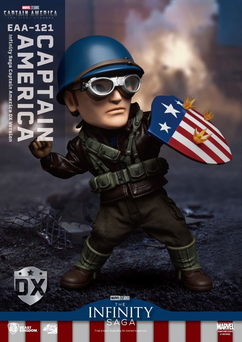 Figura Capitão América DX Version - Marvel - Egg Attack - Beast Kingdom