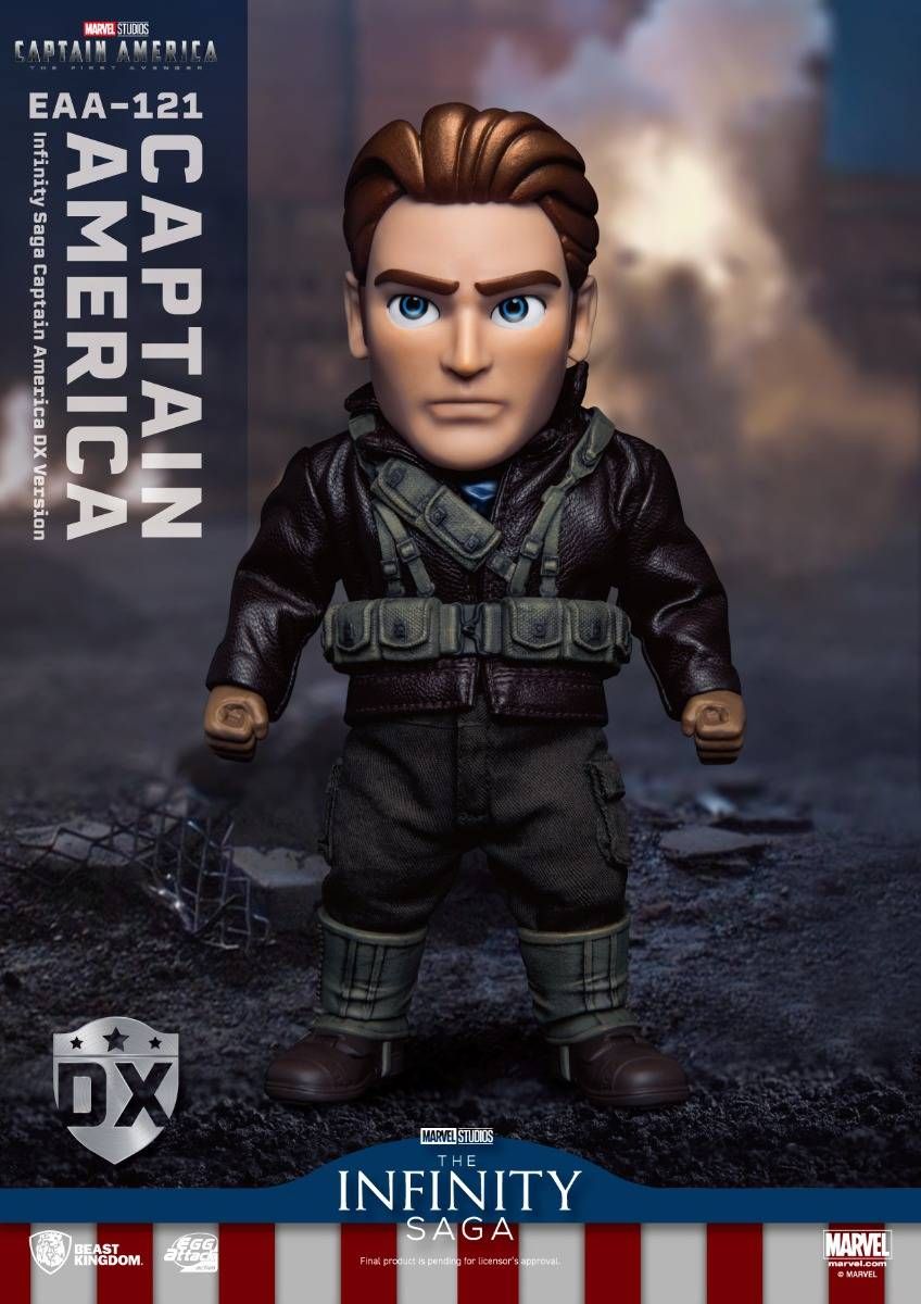 Figura Capitão América DX Version - Marvel - Egg Attack - Beast Kingdom