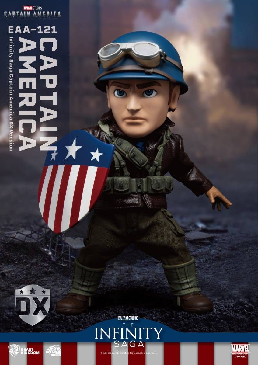 Figura Capitão América DX Version - Marvel - Egg Attack - Beast Kingdom