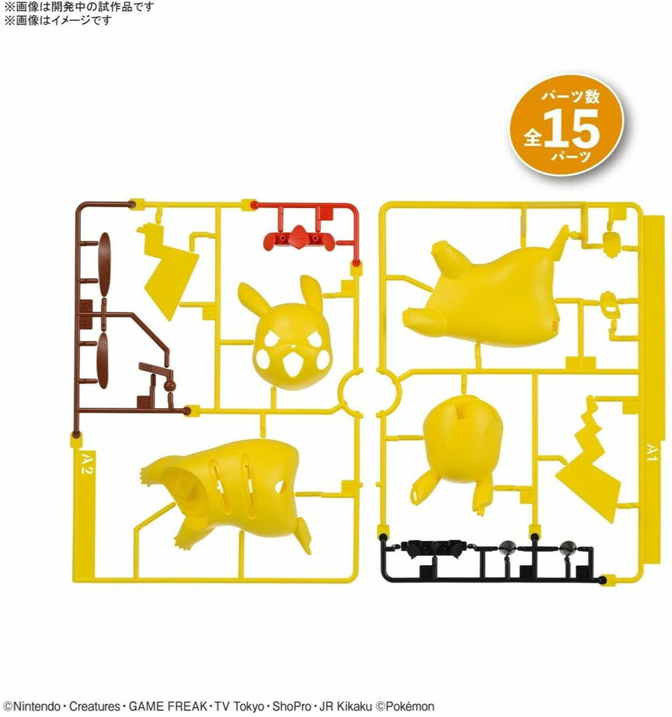 Model Kit - Pikachu (Battle Pose) - Pokemon - Quick Model Kit - Bandai