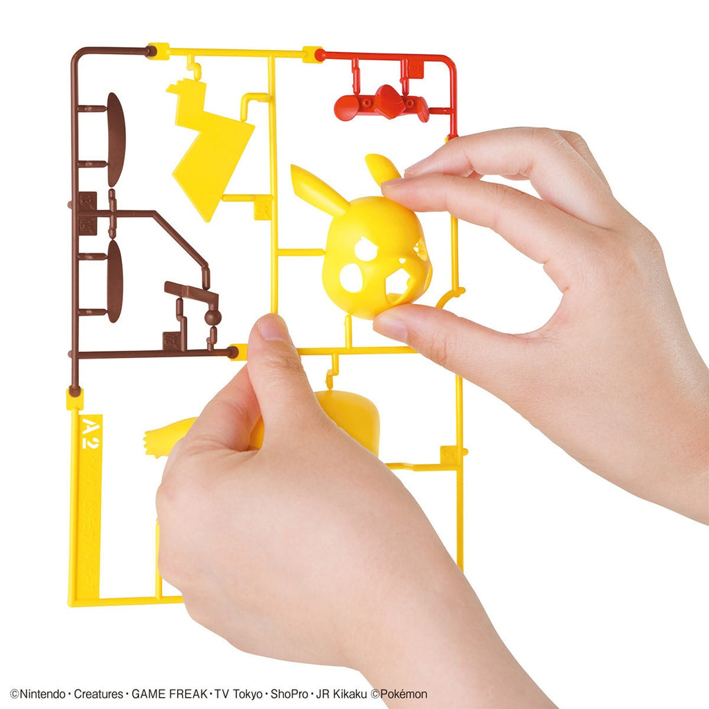 Model Kit - Pikachu (Battle Pose) - Pokemon - Quick Model Kit - Bandai