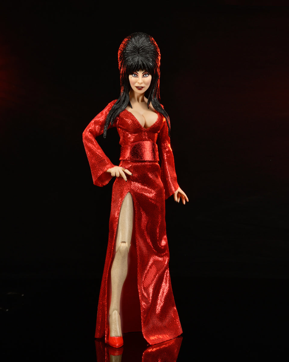 Figura Elvira Red Fright and Boo - Elvira - 8'' Clothed - Neca