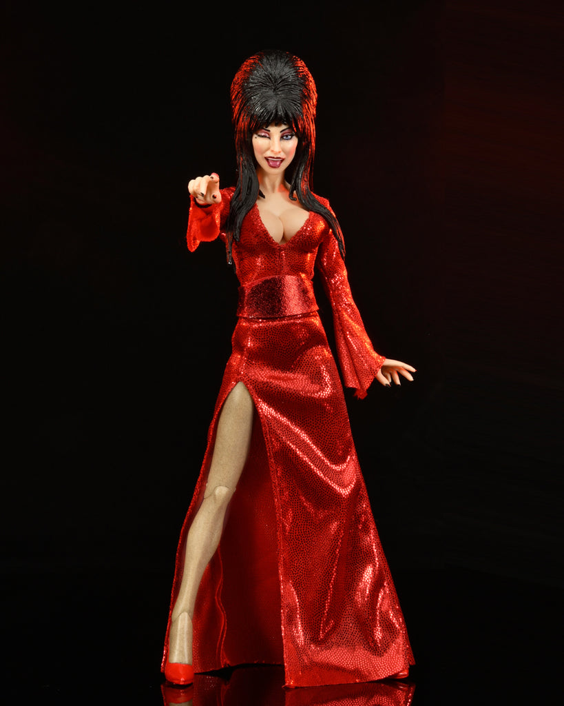 Figura Elvira Red Fright and Boo - Elvira - 8'' Clothed - Neca