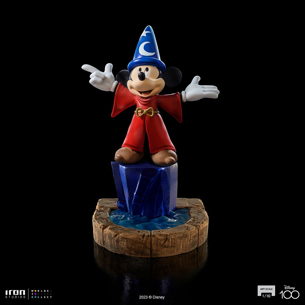 Estátua Mickey - Disney 100th - Fantasia - Art Scale 1/10  - Iron Studios