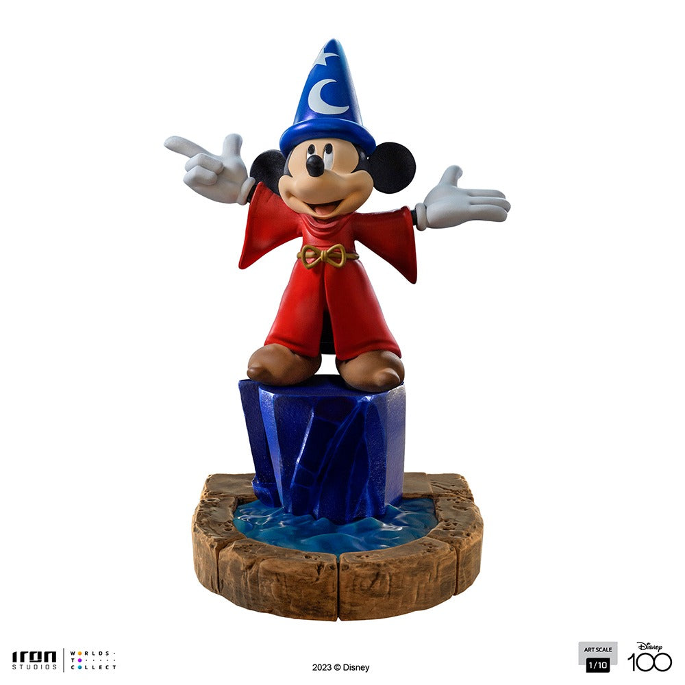 Estátua Mickey - Disney 100th - Fantasia - Art Scale 1/10  - Iron Studios