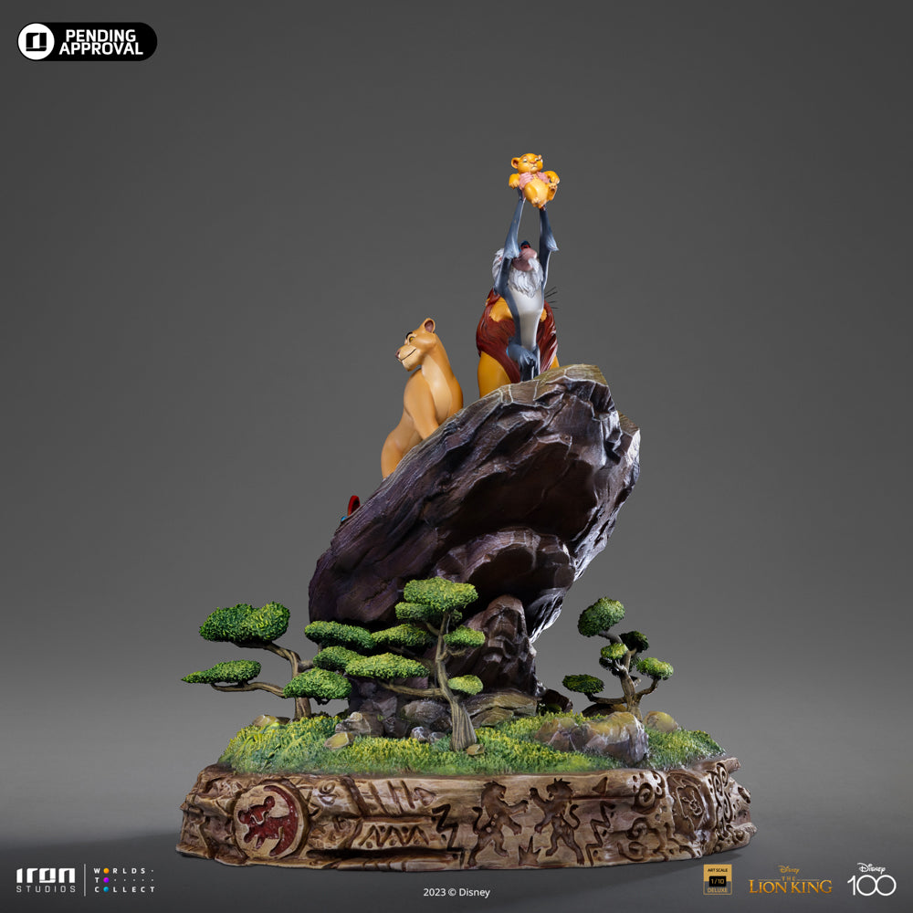 Estátua O Rei Leão Deluxe - Disney 100TH - O Rei Leão - Art Scale 1/10 - Iron Studios