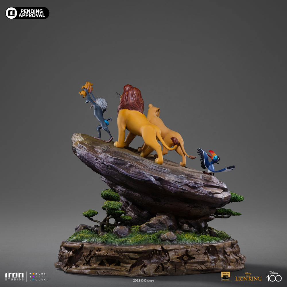 Estátua O Rei Leão Deluxe - Disney 100TH - O Rei Leão - Art Scale 1/10 - Iron Studios