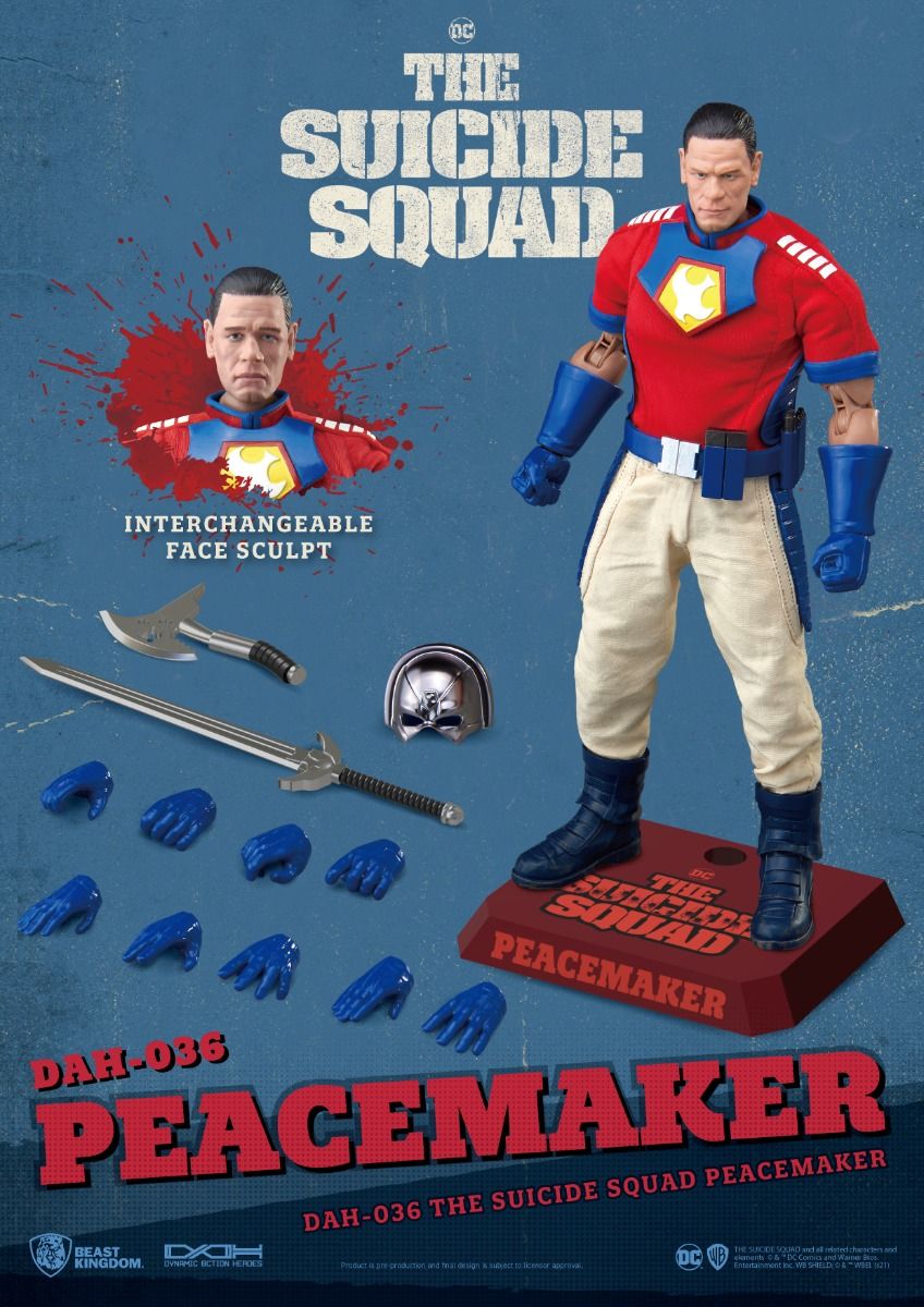 Figura Pacificador - Esquadrão Suicida - Dynamic 8ction Heroes