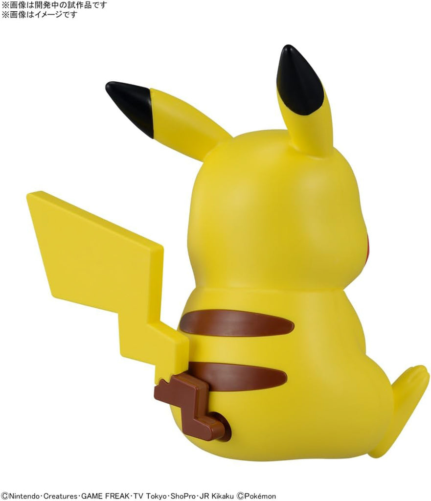 Pikachu Sitting Pose - Pokemon - Model Kit Quick - Bandai