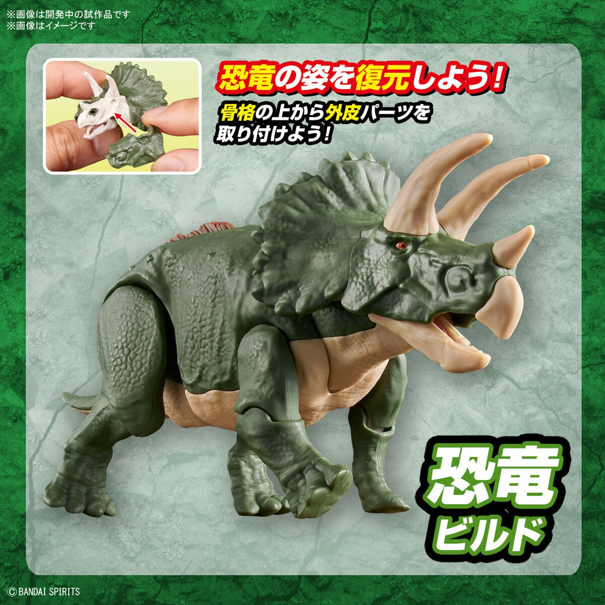 Triceratops - Plannosaurus - Plastic Model Kit - Bandai – Iron