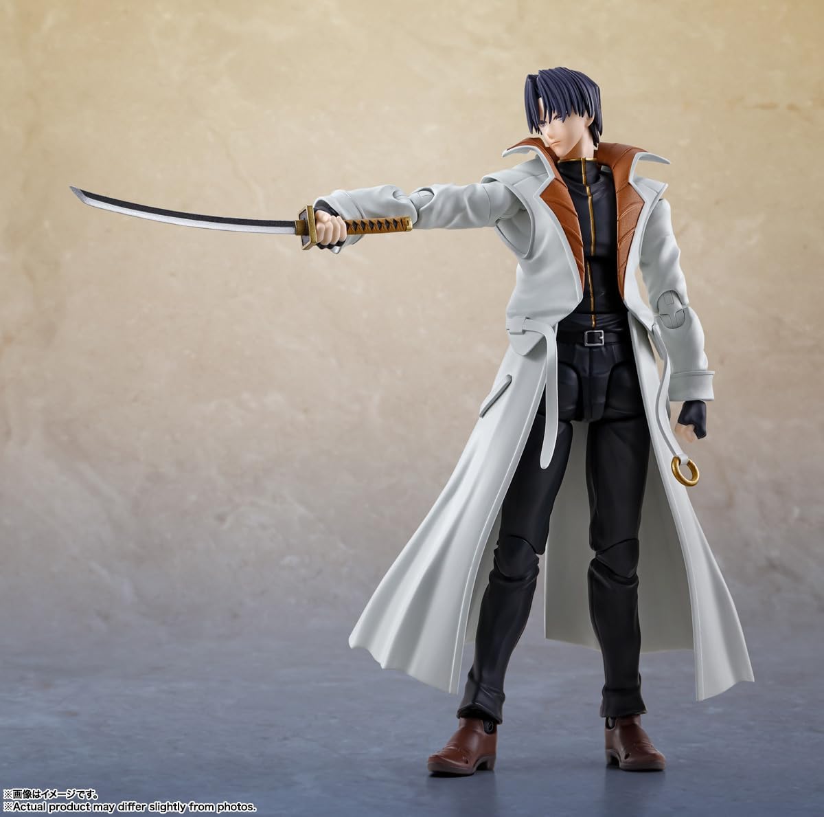 SHO　フィギュア Figura Aoshi Shinomori - Rurouni Kenshin - S.H.Figuarts - Bandai