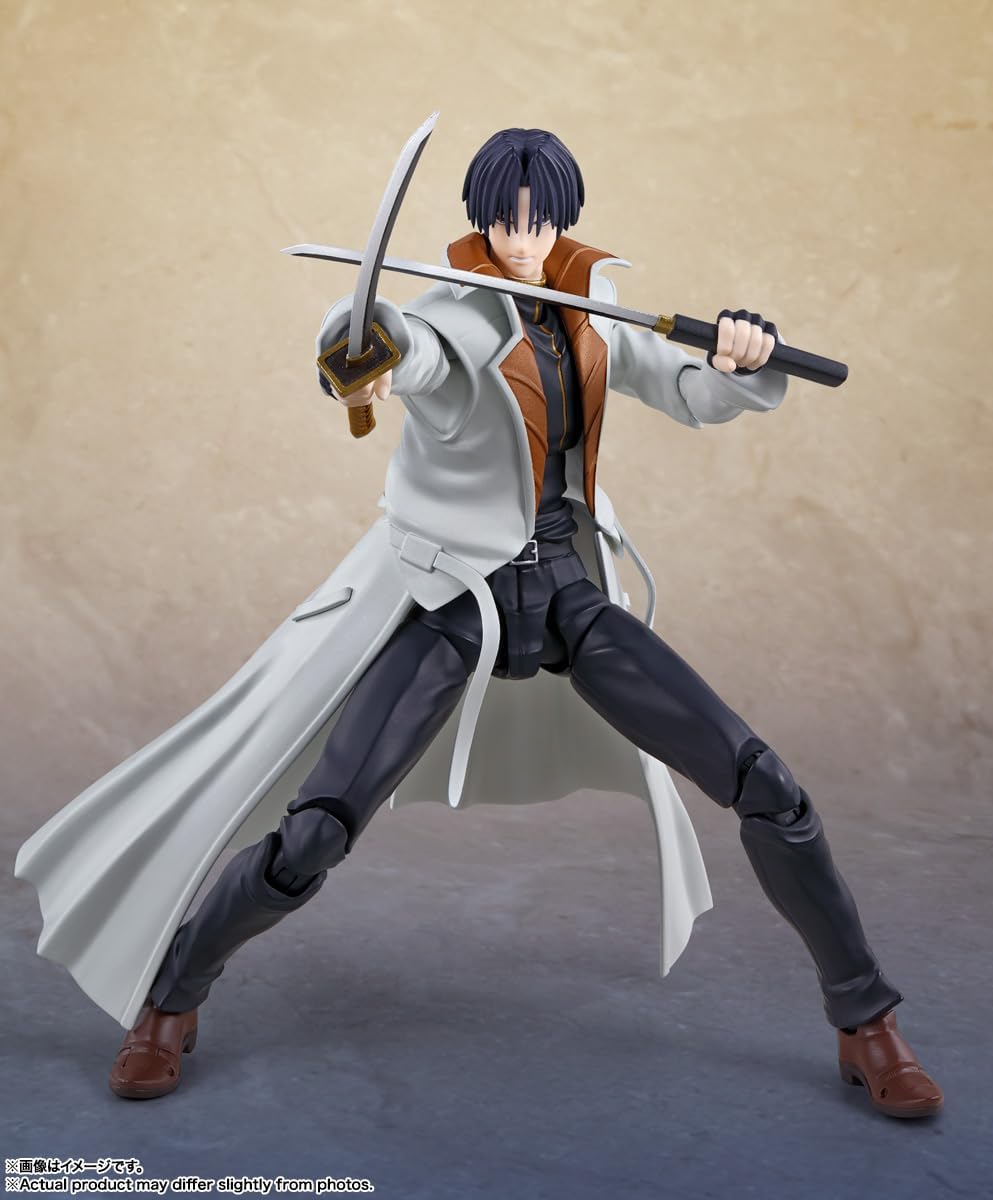 SHO　フィギュア Figura Aoshi Shinomori - Rurouni Kenshin - S.H.Figuarts - Bandai