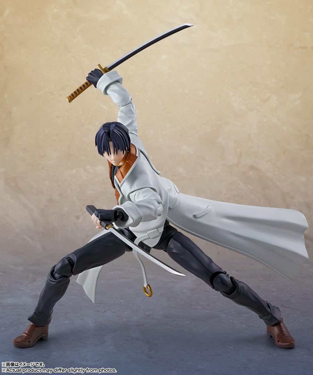 SHO　フィギュア Figura Aoshi Shinomori - Rurouni Kenshin - S.H.Figuarts - Bandai