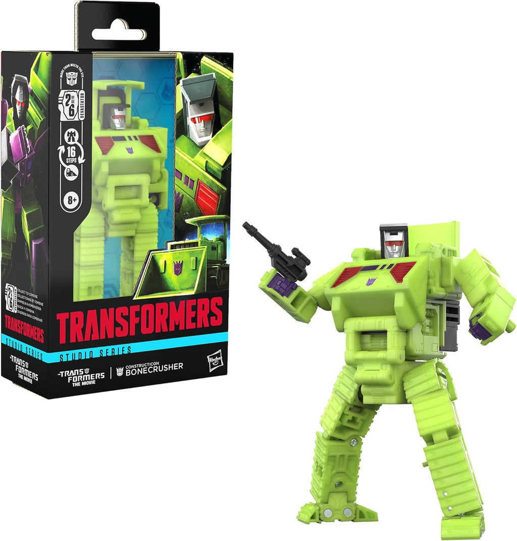 Figura Bonecrusher Constructicon Deluxe - Studios Series - Transformers The Movie - Hasbro