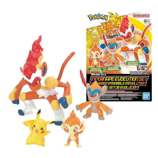 Figura Infernape - Pokemon - Evolution Set - Bandai