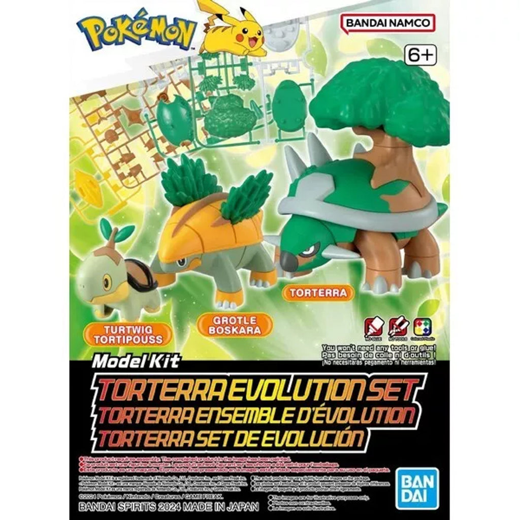 Figura Torterra - Pokemon - Evolution Set - Bandai