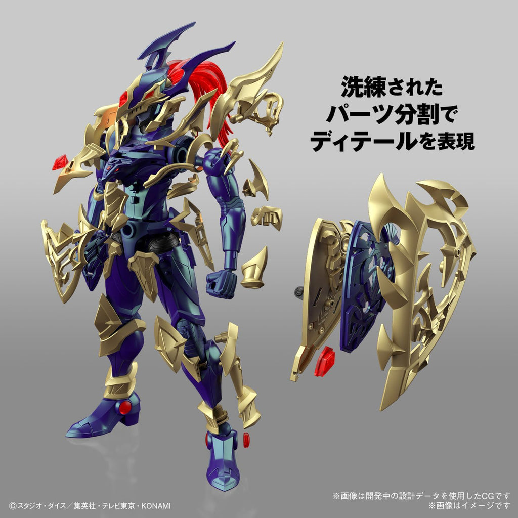 Figura Black Luster Soldier - Yu Gi Oh - Rise Standard Amplified - Bandai