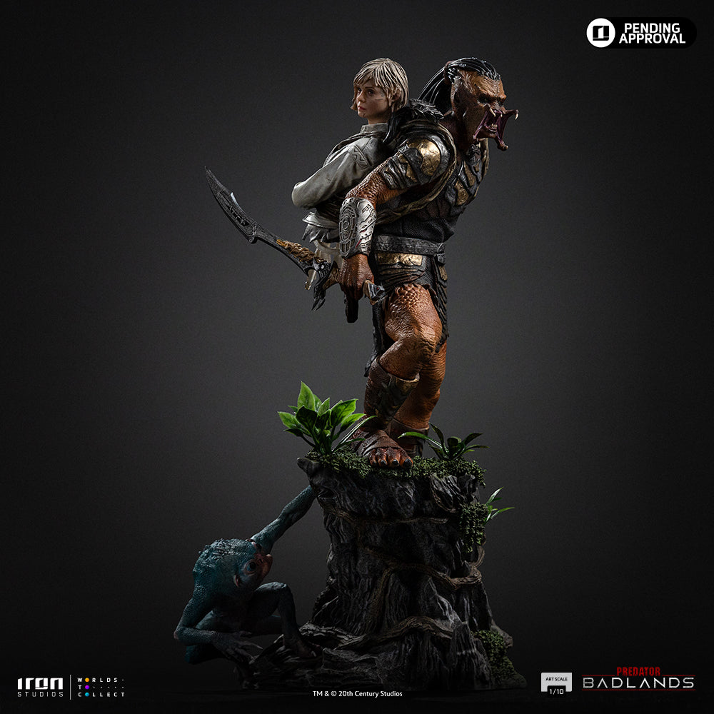Estátua Predator Dek & Thia - Predator: Badlands - Art Scale 1/10 - Iron Studios