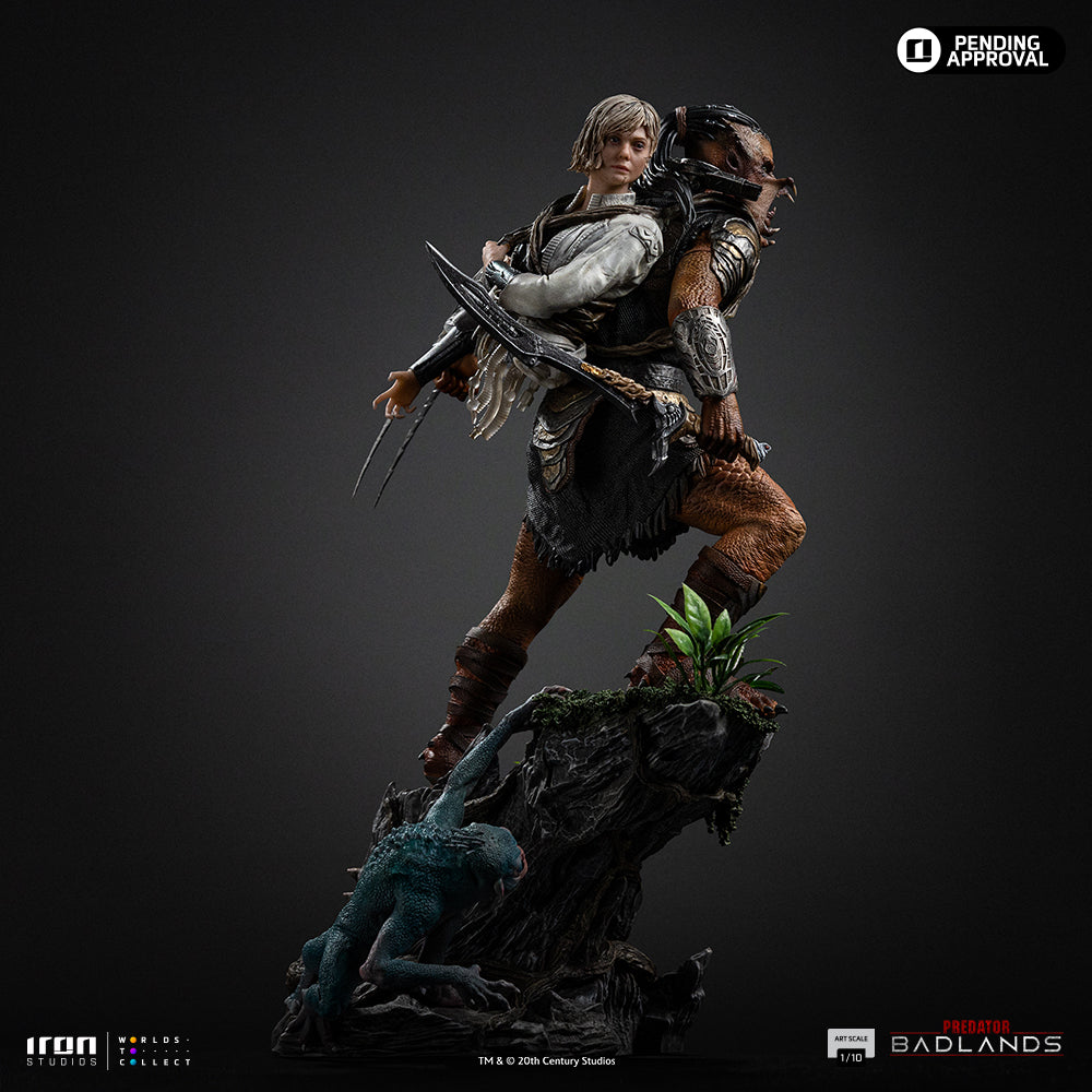 Estátua Predator Dek & Thia - Predator: Badlands - Art Scale 1/10 - Iron Studios