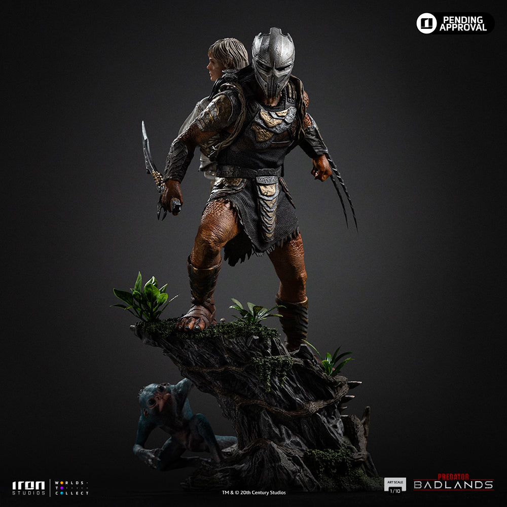 Estátua Predator Dek & Thia - Predator: Badlands - Art Scale 1/10 - Iron Studios
