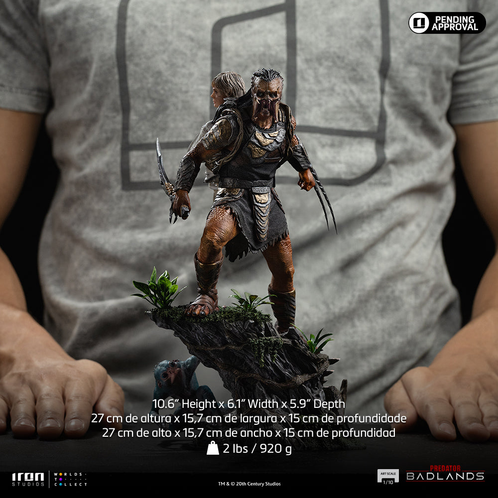 Estátua Predator Dek & Thia - Predator: Badlands - Art Scale 1/10 - Iron Studios
