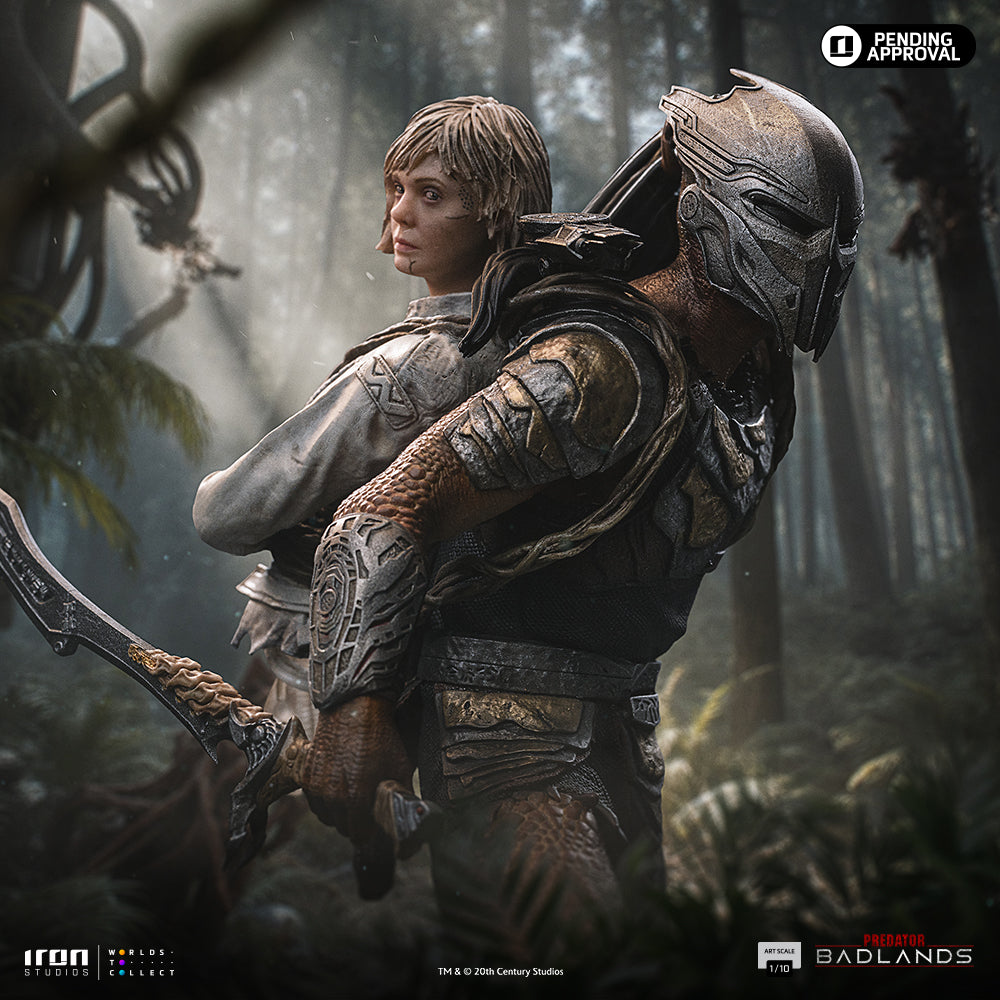 Estátua Predator Dek & Thia - Predator: Badlands - Art Scale 1/10 - Iron Studios